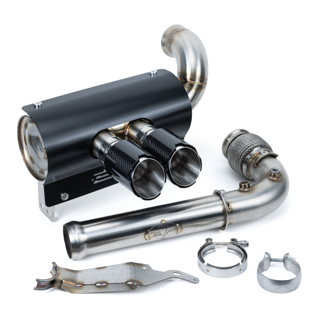 MAGNUS 3 INCH TWIN REAR EXIT FULL EXHAUST SYSTEM FOR CANAM MAVERICK  X3